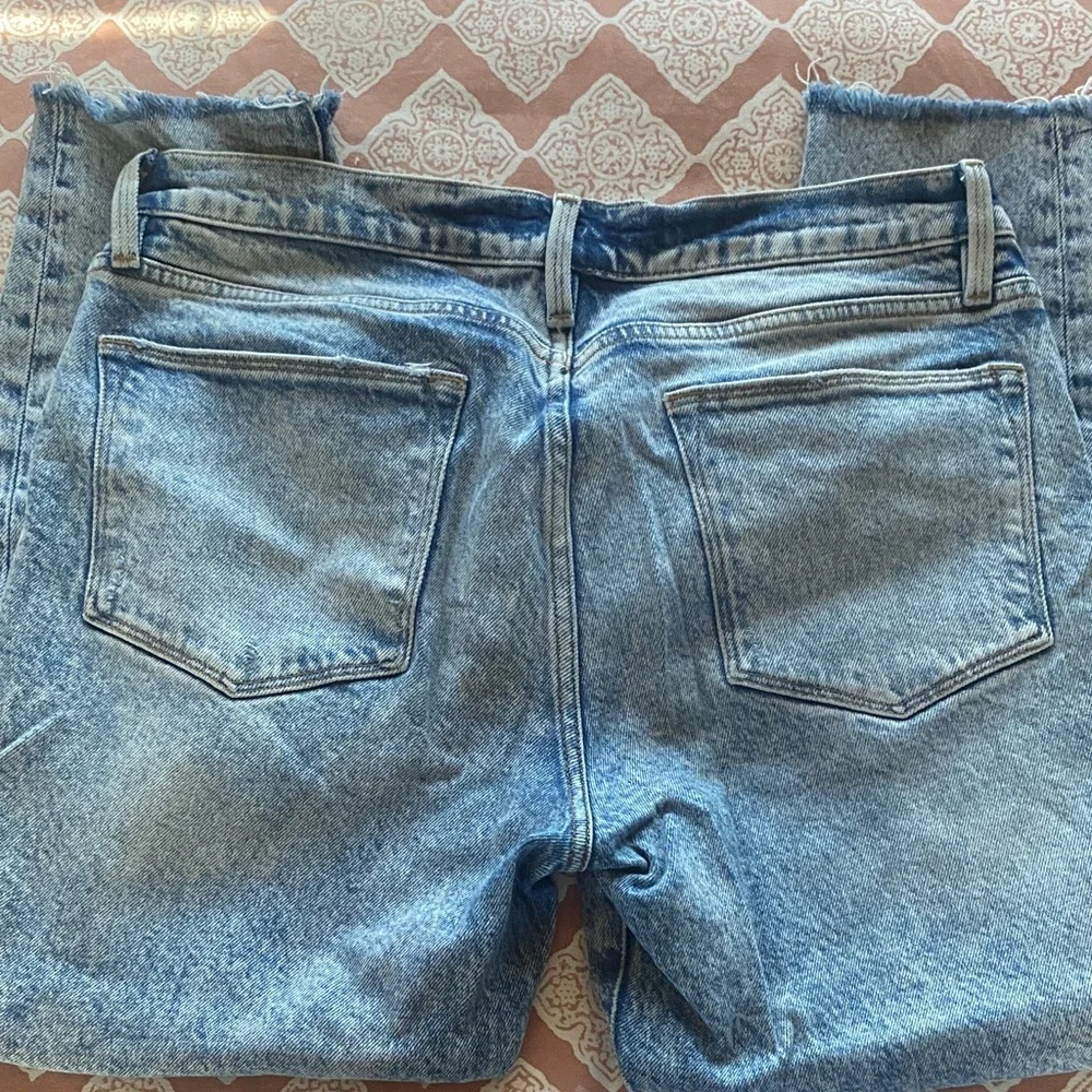 Frame Denim Women's Light Blue Distressed Cropped Jeans Le High Skinny Crop - Picture 4 of 9